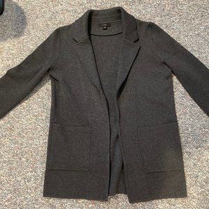 J. Crew, Sophie sweater blazer, Heather charcoal (dark gray), xxsmall